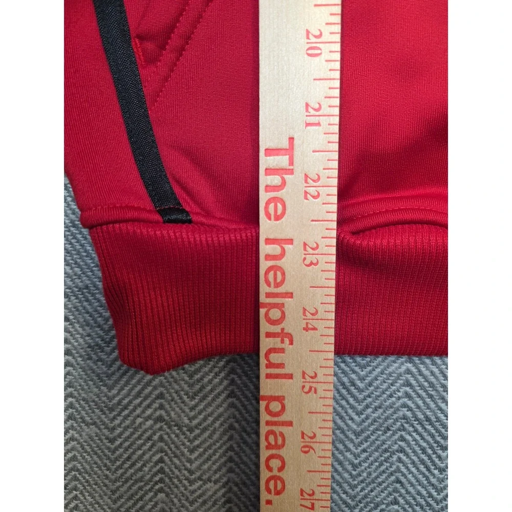 Adidas Nebraska Cornhuskers Hoodie Red Mens Small NCAA Script Logo Sweatshirt